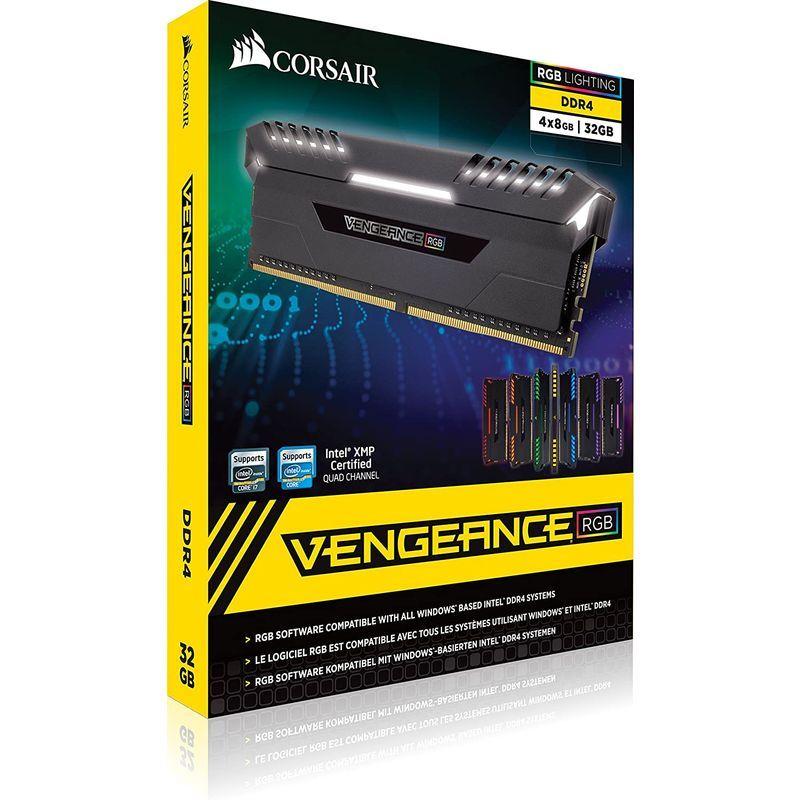 Corsair Vengence シリーズ RGB LED搭載 DDR4 3466Mhz ハイエンドメモリーモジュール 32GB(8GBx4 Vengence シリーズ RGB LED搭載 DDR4 3466Mhz ハイエンドメモリーモジュール 32GB 8GBx4 商品情報