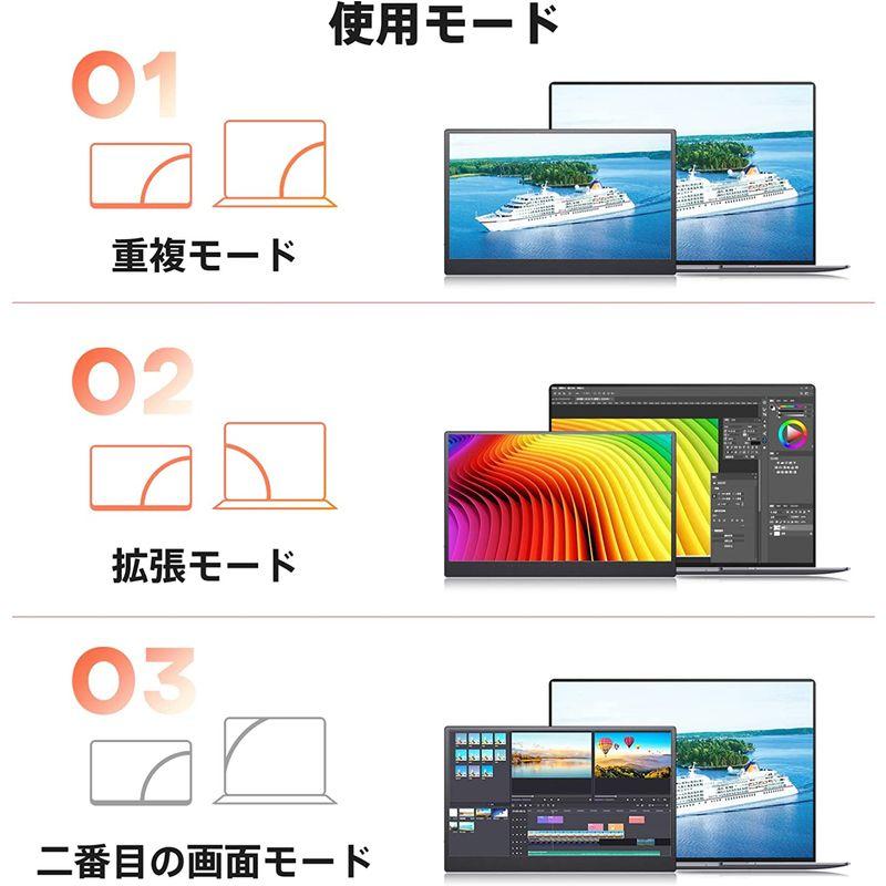 モバイルモニター 11.6インチ モニター 薄型 軽量 タッチパネル