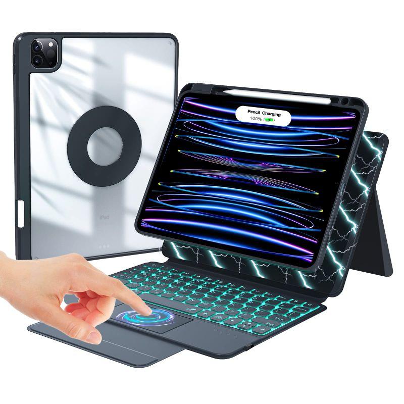 フラワープリント キーボードケース iPad Pro 2022 11インチ Air 第5