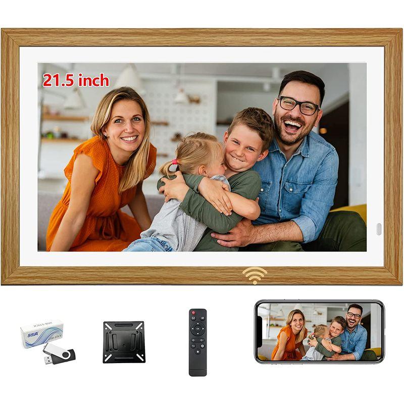 【訳あり・新品】 SSAデジタルフォトフレーム Wi-Fi 対応 21.5インチ IPS広視野角1920*1080解像度 リモコン付き 8GBストレージ内蔵（ 【UO7808235567】(27437円)
