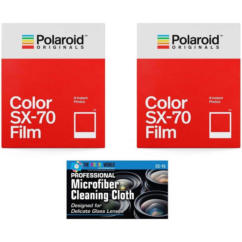 宅配宅配Impossible Polaroid カラー光沢フィルム ポラロイドSX70カメラ用 2パック インスタントカメラ