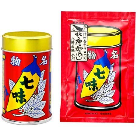 八幡屋礒五郎 七味唐辛子 14g1缶 18g1袋 : eight cat - 通販 - Yahoo