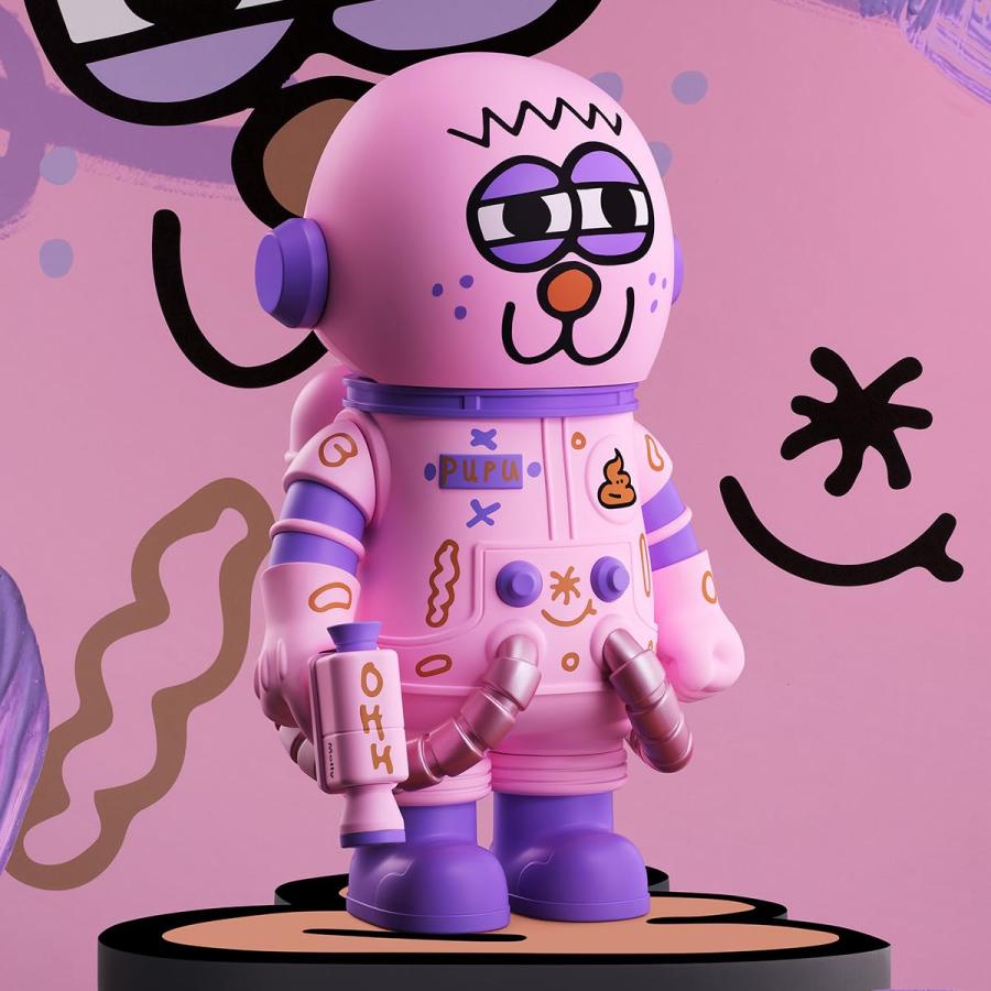 POP MART SPACE CADETS フィギュア 限定400体 POP MART MEGA SPACE MOLLY 400% JON BURGERMAN CADETS シリーズ