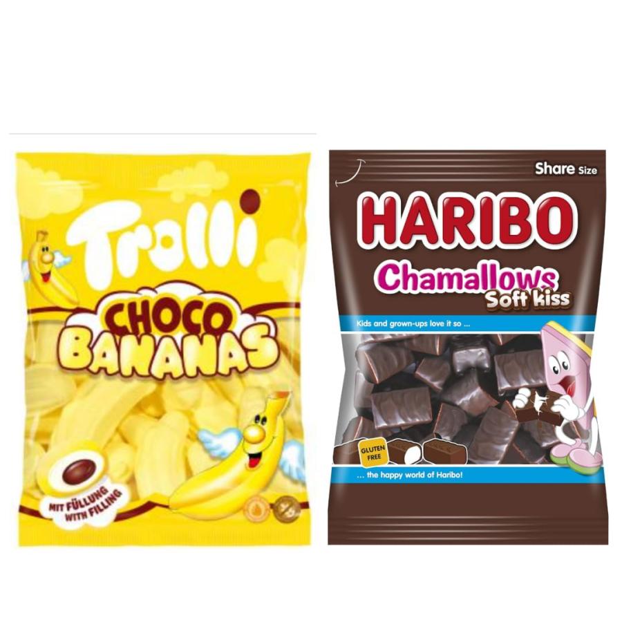 HARIBO ハリボーチョコマシュマロ 9袋 『お買い得‼️』 セット品】 Haribo ハリボー チョコマシュマロ 1袋 200g & トローリ
