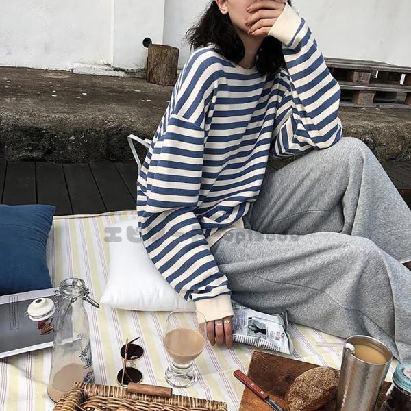 ロングTシャツ レディース トップス ロング丈 長袖 丸首 ロングTシャツ レディース トップス ロング丈 長袖 丸首