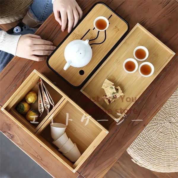 竹製 茶盤 収納 竹茶盤 貯水式 茶道具 竹 茶台 引き出しタイプ 竹製 茶盤 収納 竹茶盤 貯水式 茶道具 竹 茶台 引き出しタイプ