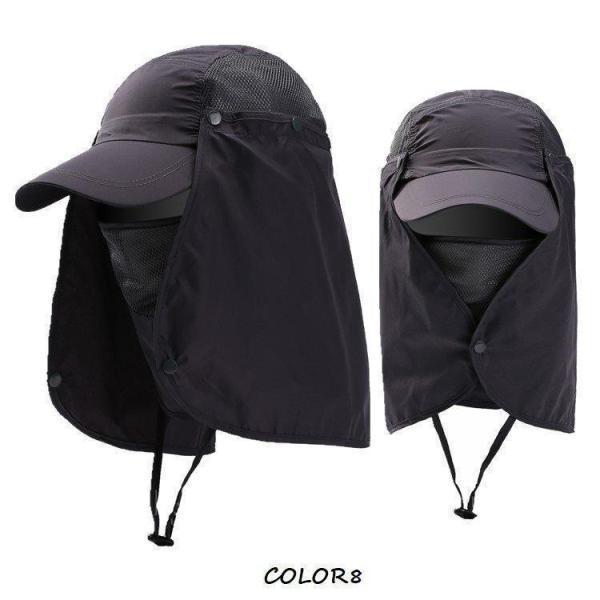 2WAYサンキャップ フェイスカバー付き帽子 日よけ帽子 マスク付き帽子 ランニング用 帽子 ゴルフ レディース UVカット 日除け 日焼け防止 紫外線カット 花粉対策 | ブランド登録なし | 08