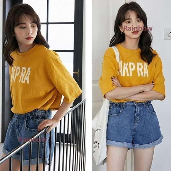 ＪＣ　私服 トップス レディース 夏 Tシャツ カットソー 半袖 夏服 ゆったり おしゃれ かわいい ティーンズファッション 中学生 高校生 女子 私服 韓国 :  p9p4a13666395a2 : エイトストア - 通販 - Yahoo!ショッピング