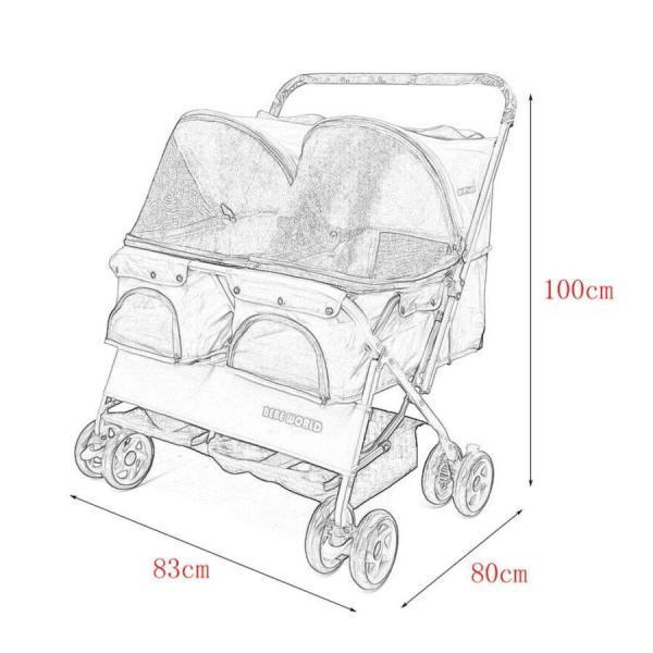 ペットスポーツカー4匹の犬/猫ダブル寝台ペットカートフロント ペットスポーツカー4匹の犬/猫ダブル寝台ペットカートフロント