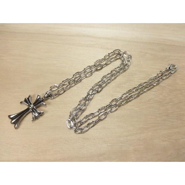 ネックレス クロス シンプル 十字架 シルバー V系 Rock きれいめ