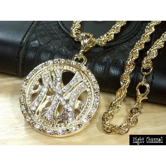 ネックレス NY ニューヨーク New York ゴールド シルバー B系