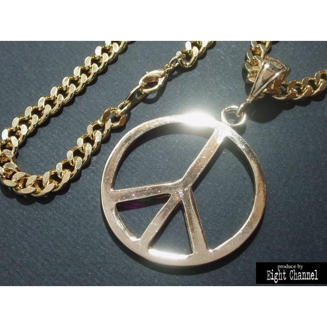 ネックレス ピースマーク ゴールド シルバー Hip Hop B系 ネックレス ピースマーク ゴールド シルバー Hip Hop B系