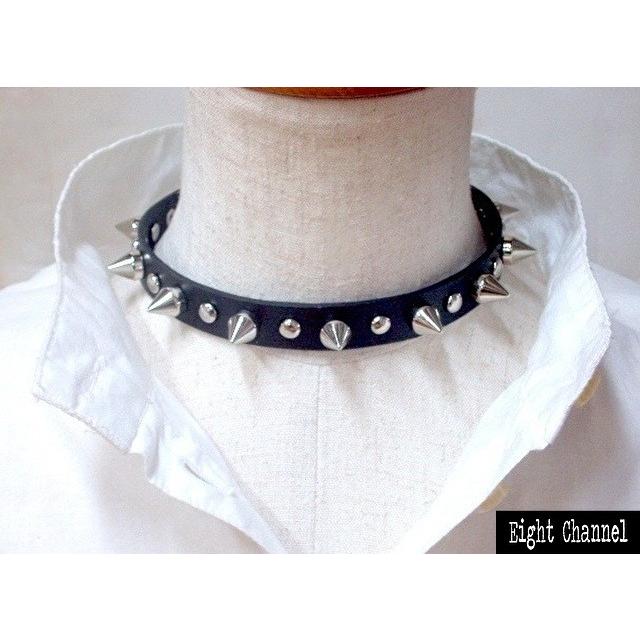 チョーカー スタッズ レザー PUNKS Rock 本革 パンク ロック バンギャ
