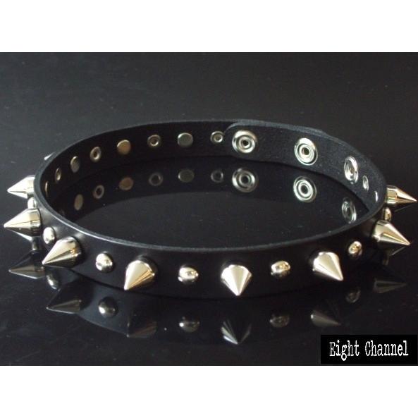 チョーカー スタッズ レザー PUNKS Rock 本革 パンク ロック バンギャ