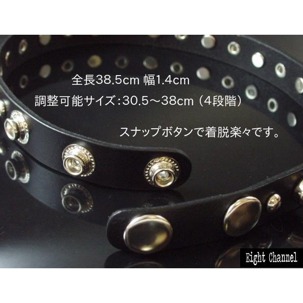 チョーカー スタッズ レザー PUNKS Rock 本革 パンク ロック バンギャ