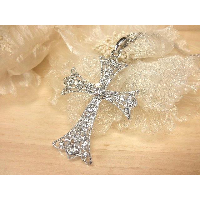 ネックレス クロス 十字架 ゴシック シルバー ゴールド ブラック