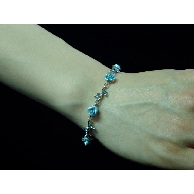 ブレスレット 薔薇 ローズ バラ ばら ロマンティク 赤 黒 ピンク