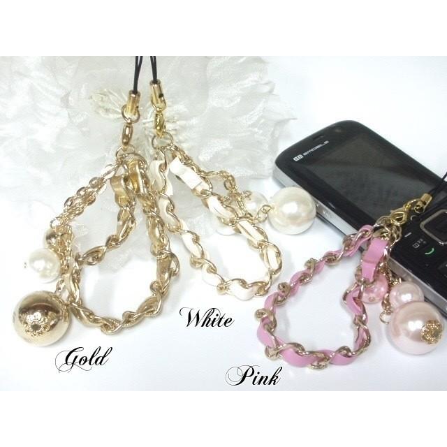 携帯ストラップ パール玉 甘め 鎖ベルト ガーリー 大人おしゃれ セレブ P 1165 2 Eight Channel 通販 Yahoo ショッピング