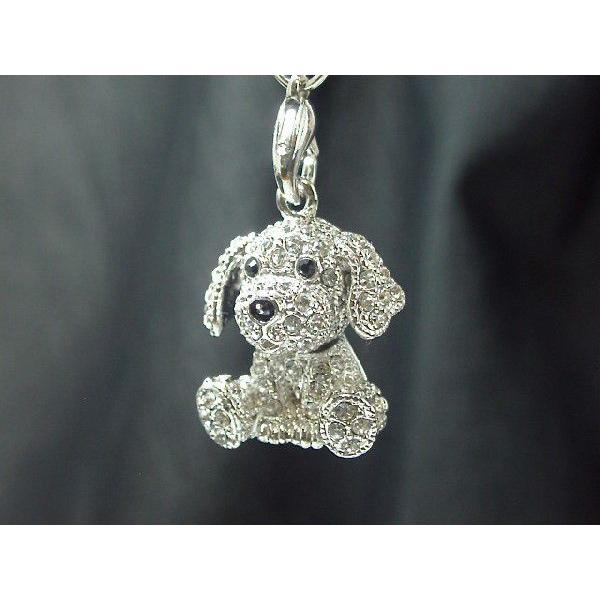 携帯ストラップ 犬 わんちゃん ワン ドッグ シルバー ゴールド