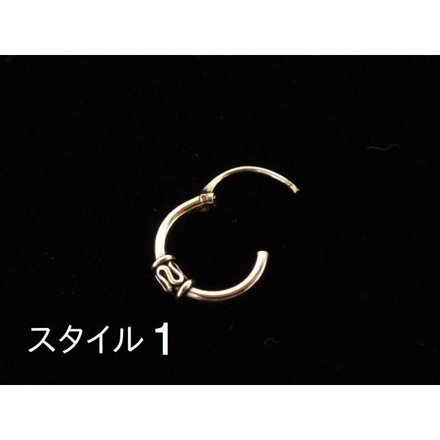 ピアス フープ 輪っか メンズ レディース シルバー 片耳用