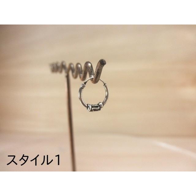 ピアス フープ 輪っか メンズ レディース シルバー 片耳用