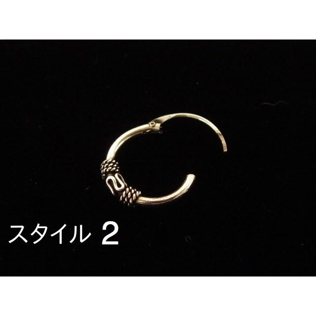 ピアス フープ 輪っか メンズ レディース シルバー 片耳用