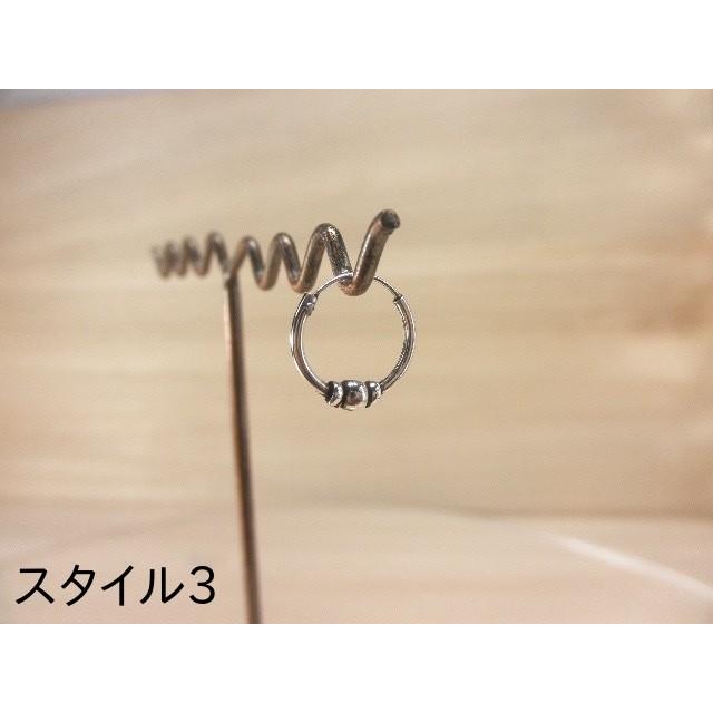 ピアス フープ 輪っか メンズ レディース シルバー 片耳用