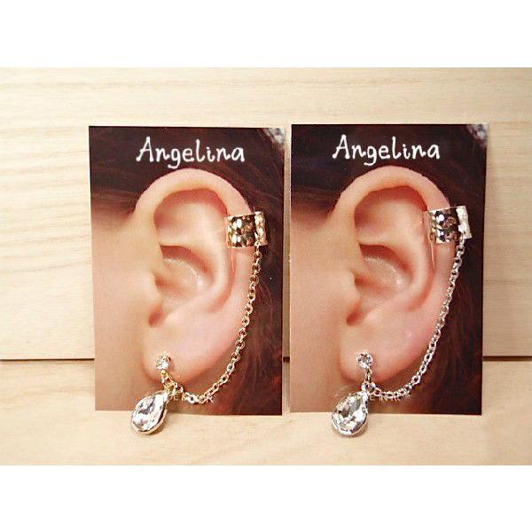 ピアス イヤカフ ジルコニア クリスタル ティアドロップ ステージ衣装 Rock Punk ロック パンク バンギャ Pi 3353 3 Eight Channel 通販 Yahoo ショッピング