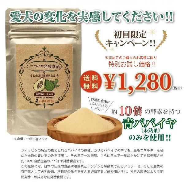 【30g】パパイヤ発酵食品/犬サプリ/犬　酵素｜eightdogs