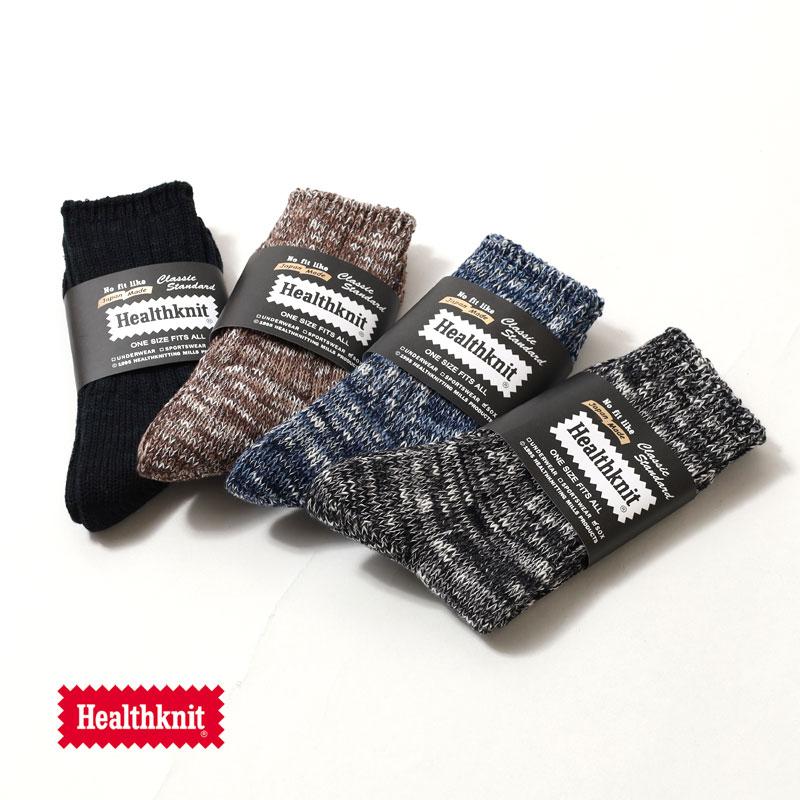 Healthknit（ヘルスニット） 靴下 クルー丈ソックス 日本製 HEALTHKNIT