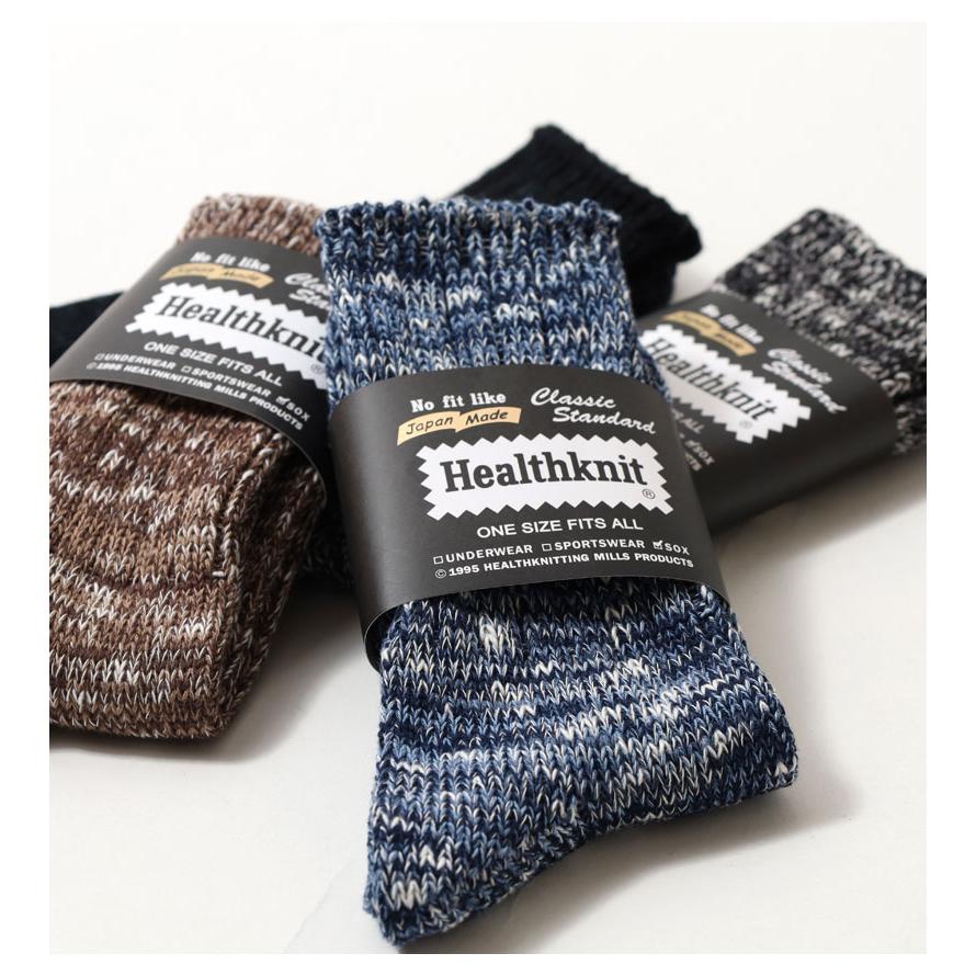 Healthknit（ヘルスニット） 靴下 クルー丈ソックス 日本製 HEALTHKNIT