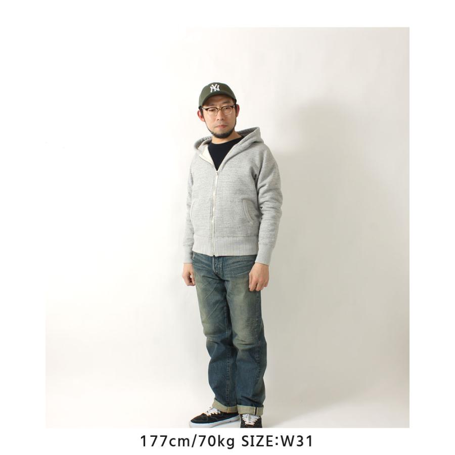 EIGHT-G エイトジー ジーンズ メンズ 日本製 ユーズド加工 太め