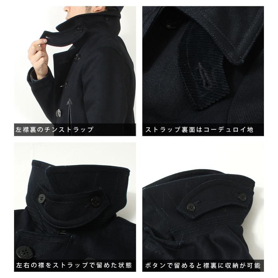 EIGHT-G エイトジー デニムピーコート メンズ アメカジ