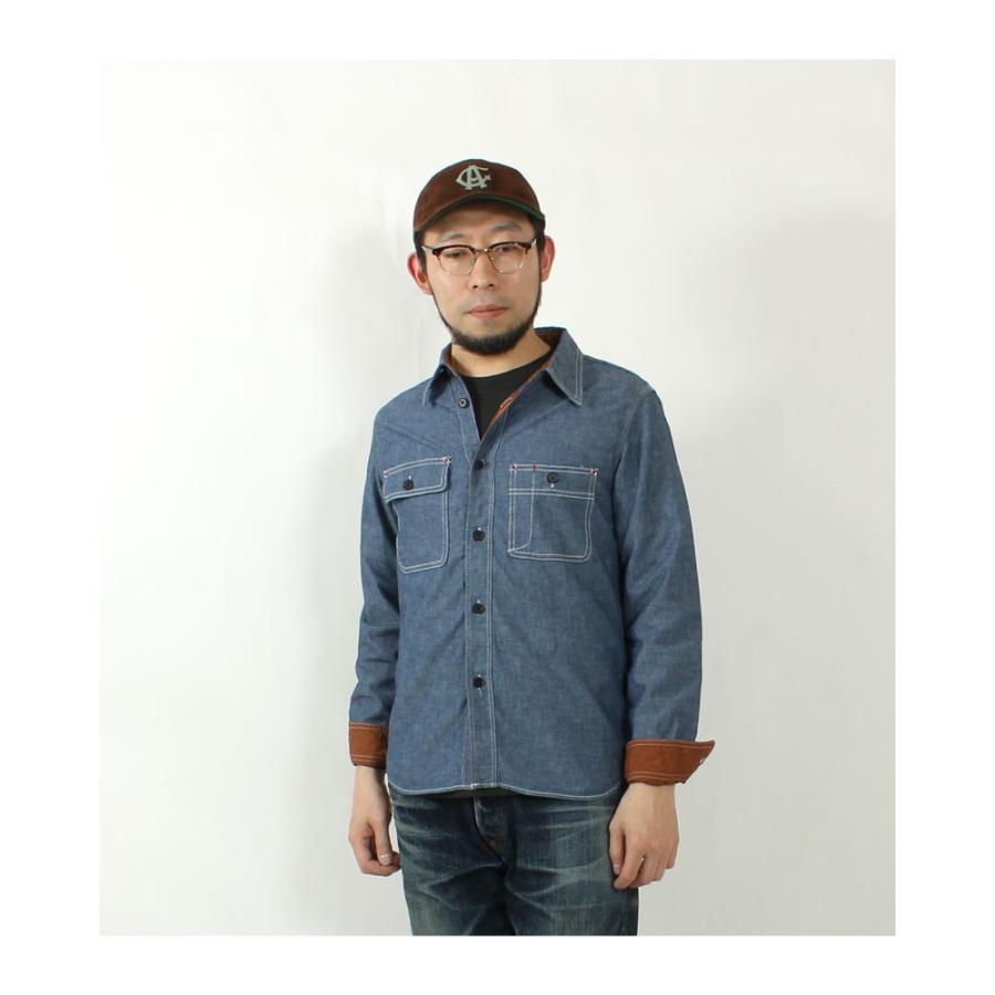 EIGHT-G（エイトジー） 袖裏付きシャンブレーシャツ 復刻モデル 2025春