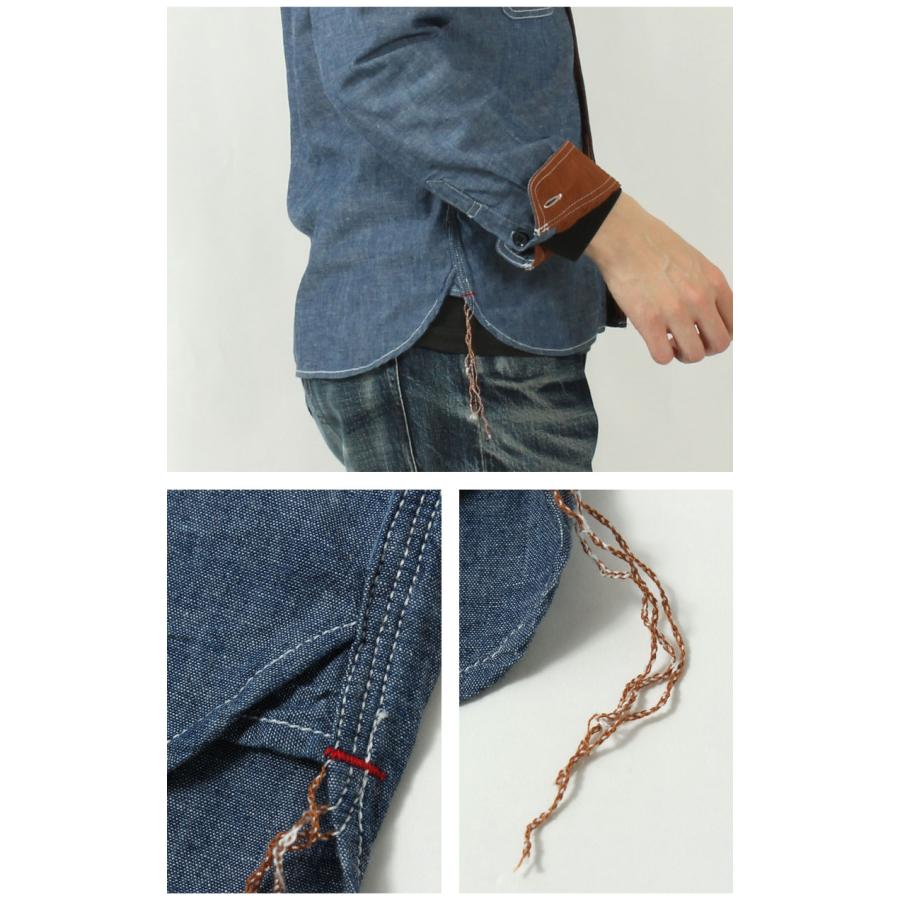 EIGHT-G（エイトジー） 袖裏付きシャンブレーシャツ 復刻モデル 2025春