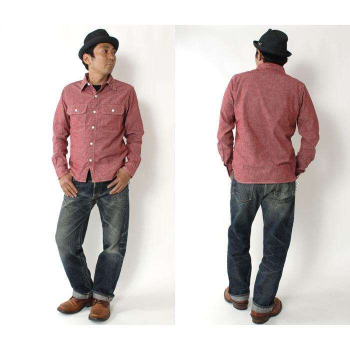 EIGHT-G（エイトジー） シャンブレーシャツ メンズ ヴィンテージ 日本