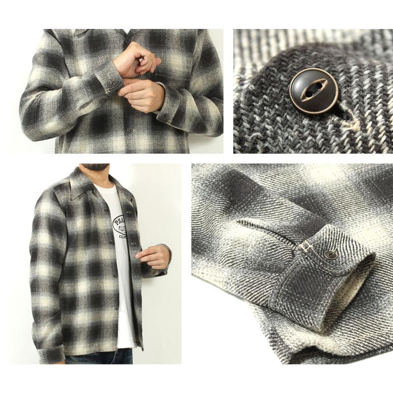 EIGHT-G（エイトジー） ワークシャツ オープンカラー 2024秋冬 新作