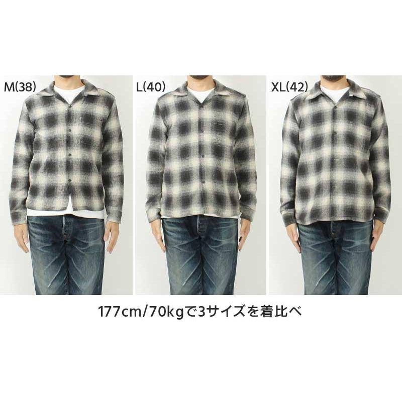 EIGHT-G（エイトジー） ワークシャツ オープンカラー 2024秋冬 新作