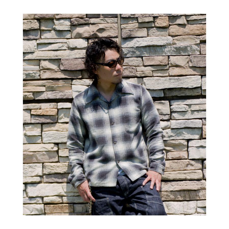 EIGHT-G（エイトジー） ワークシャツ オープンカラー 2024秋冬 新作