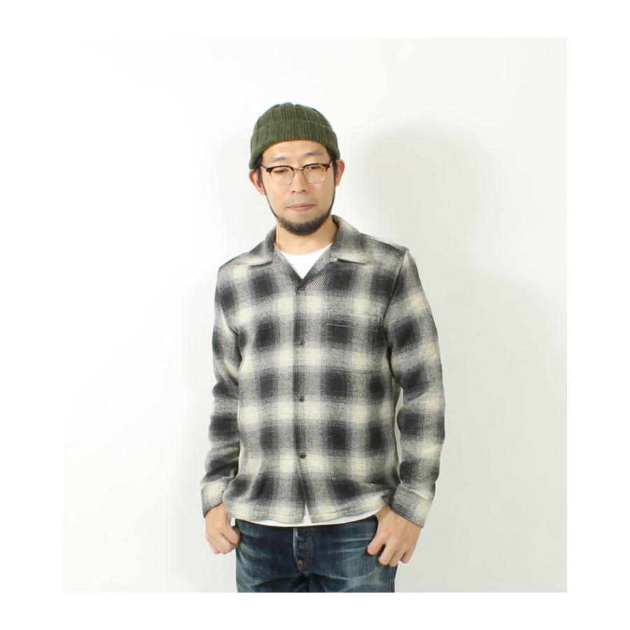 EIGHT-G（エイトジー） ワークシャツ オープンカラー 2024秋冬 新作