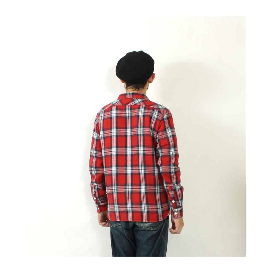 EIGHT-G（エイトジー） ネルシャツ 厚手 2024秋冬 新作 メンズ 長袖