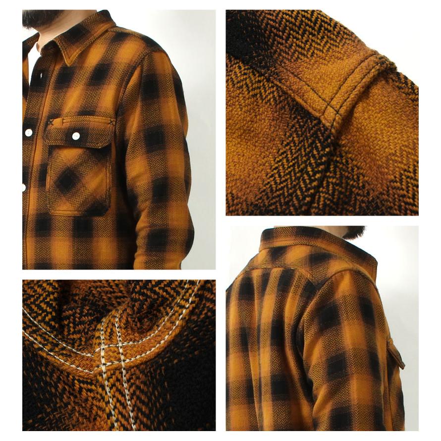 EIGHT-G（エイトジー） ネルシャツ 2025秋冬 新作 長袖 メンズ