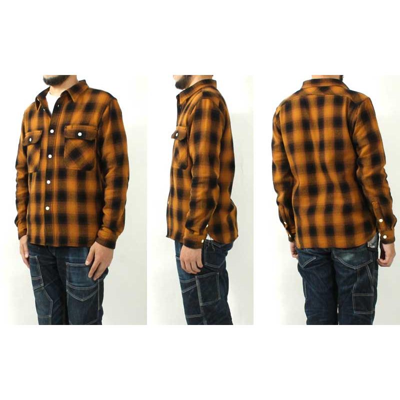 EIGHT-G（エイトジー） ネルシャツ 2025秋冬 新作 長袖 メンズ