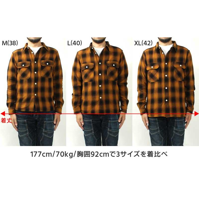 EIGHT-G（エイトジー） ネルシャツ 2025秋冬 新作 長袖 メンズ