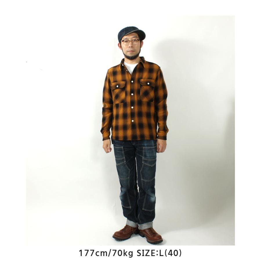 EIGHT-G（エイトジー） ネルシャツ 2025秋冬 新作 長袖 メンズ