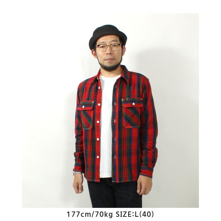 EIGHT-G（エイトジー） ネルシャツ 2025秋冬 新作 長袖 メンズ