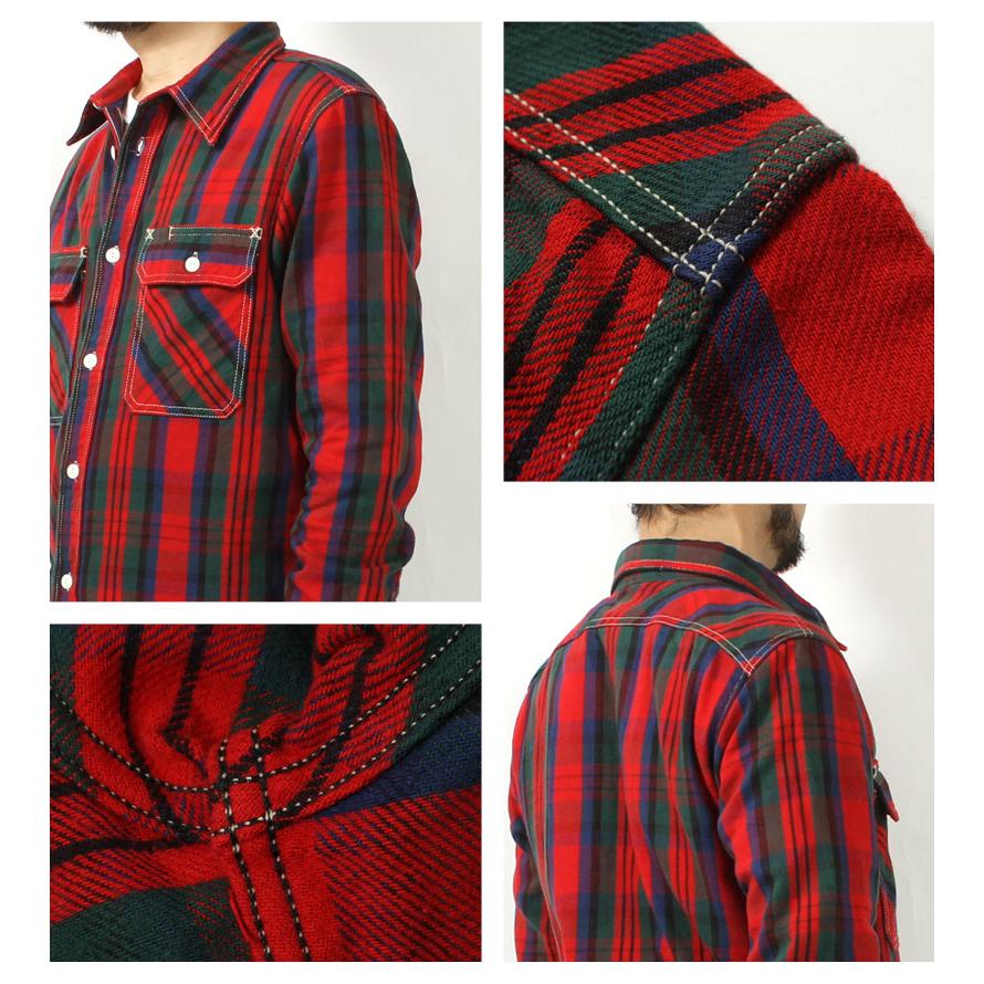 EIGHT-G（エイトジー） ネルシャツ 2025秋冬 新作 長袖 メンズ