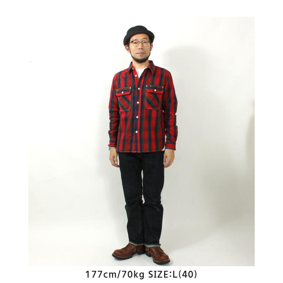 EIGHT-G（エイトジー） ネルシャツ 2025秋冬 新作 長袖 メンズ