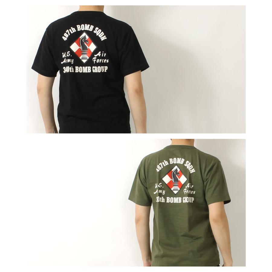 バズリクソンズ Tシャツ スラブ生地 2024春夏 新作 BR79372 BUZZ RICKSON'S 東洋エンタープライズ 487th BOMB. SQ 日本製 半袖 アメカジ ミリタリー メンズ｜eightg｜15