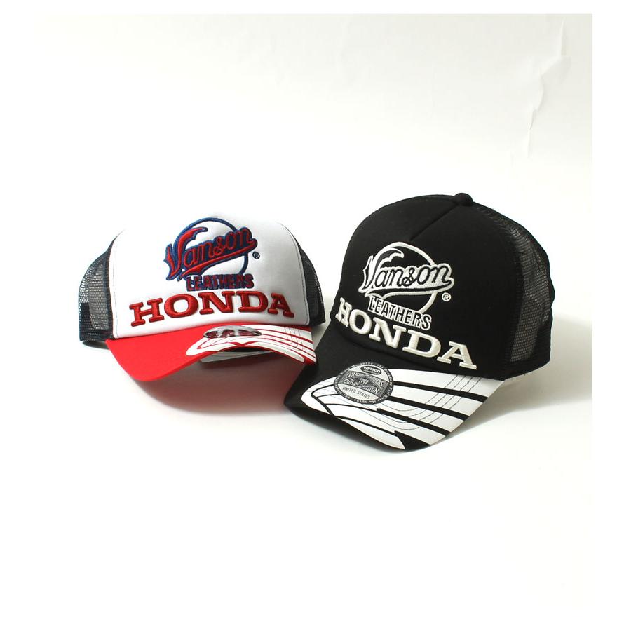 VANSON（バンソン） メッシュキャップ 帽子 HONDAコラボ アメカジ